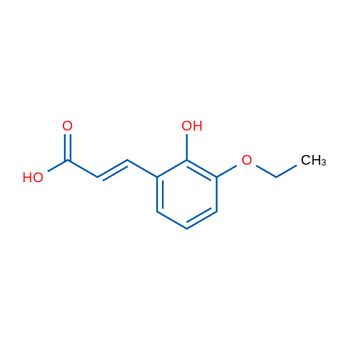 3-(3-Ethoxy-2-hydroxyphenyl)prop-2-enoic acid 5g