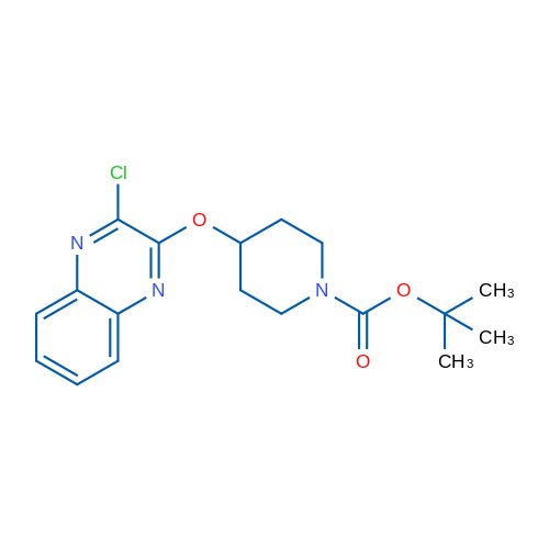 tert-Butyl 4-((3-chloroquinoxalin-2-yl)oxy)piperidine-1-carboxylate 1g