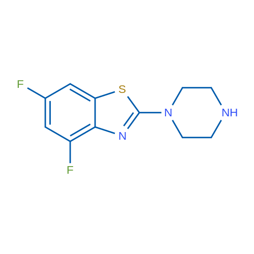 4,6-Difluoro-2-piperazin-1-yl-1,3-benzothiazole 250mg