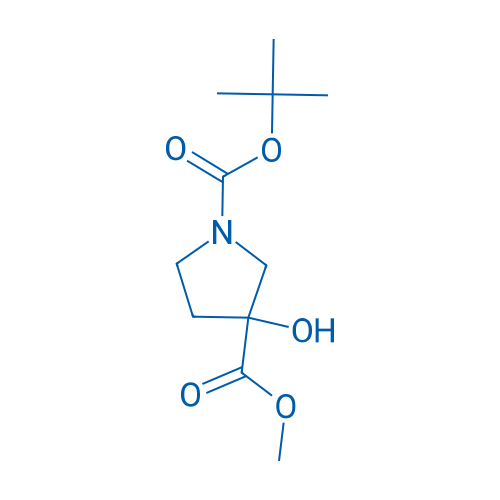 1-tert-Butyl 3-methyl 3-hydroxypyrrolidine-1,3-dicarboxylate 250mg
