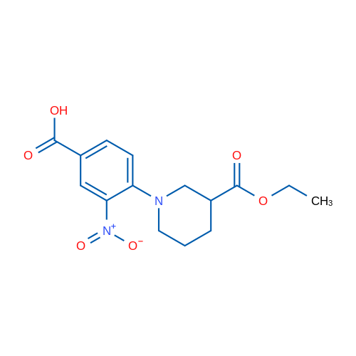 4-(3-(Ethoxycarbonyl)piperidin-1-yl)-3-nitrobenzoic acid 5g