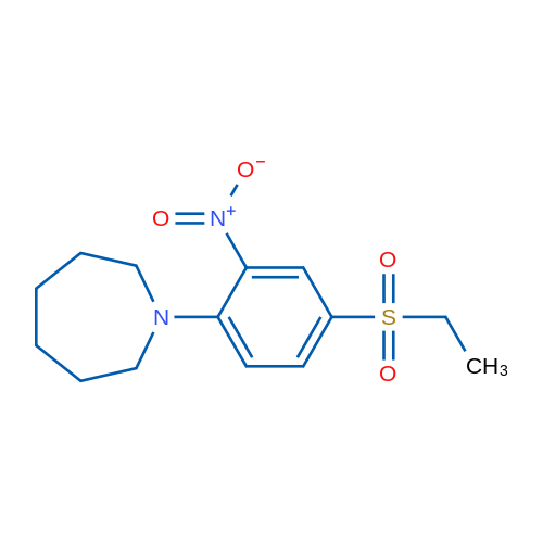1-(4-(Ethylsulfonyl)-2-nitrophenyl)azepane 1g
