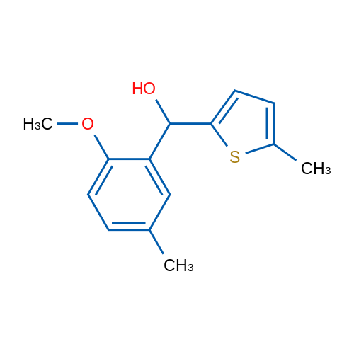(2-Methoxy-5-methylphenyl)(5-methylthiophen-2-yl)methanol 1g