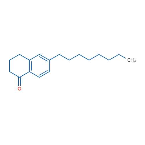 6-Octyl-3,4-dihydronaphthalen-1(2H)-one 1g