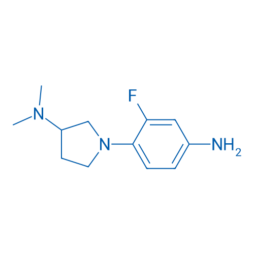 1-(4-Amino-2-fluorophenyl)-N,N-dimethylpyrrolidin-3-amine 250mg