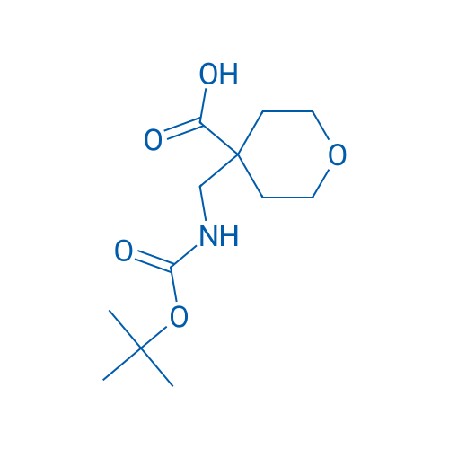 4-(((tert-Butoxycarbonyl)amino)methyl)tetrahydro-2H-pyran-4-carboxylic acid 100mg