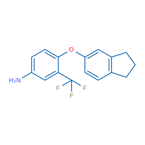 4-((2,3-Dihydro-1H-inden-5-yl)oxy)-3-(trifluoromethyl)aniline 1g