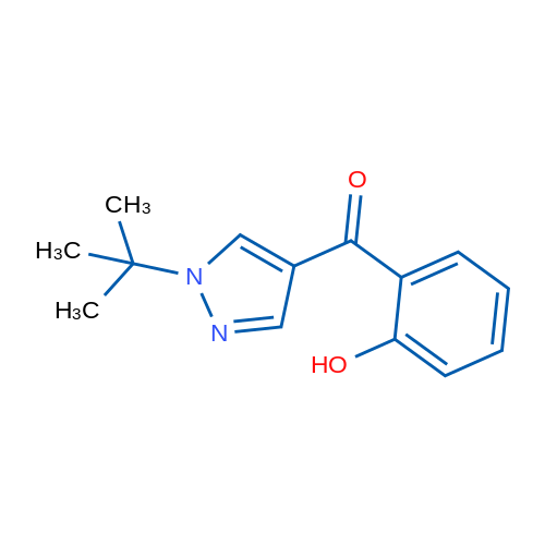 2-(1-tert-Butyl-1H-pyrazole-4-carbonyl)phenol 1g