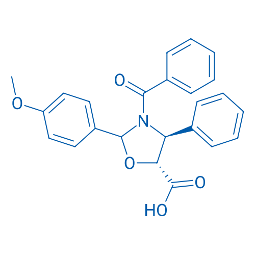 (4S,5R)-3-Benzoyl-2-(4-methoxyphenyl)-4-phenyloxazolidine-5-carboxylic acid 250mg