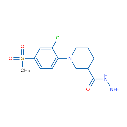 1-(2-Chloro-4-(methylsulfonyl)phenyl)piperidine-3-carbohydrazide 1g
