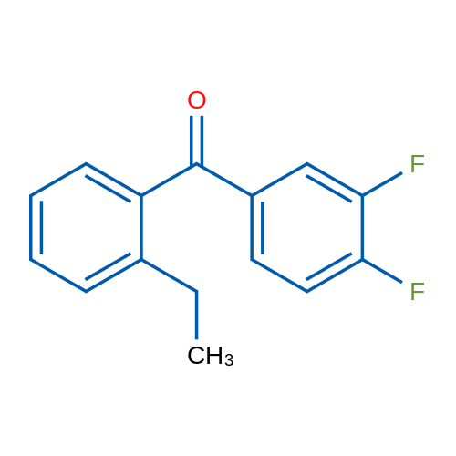(3,4-Difluorophenyl)(2-ethylphenyl)methanone 1g