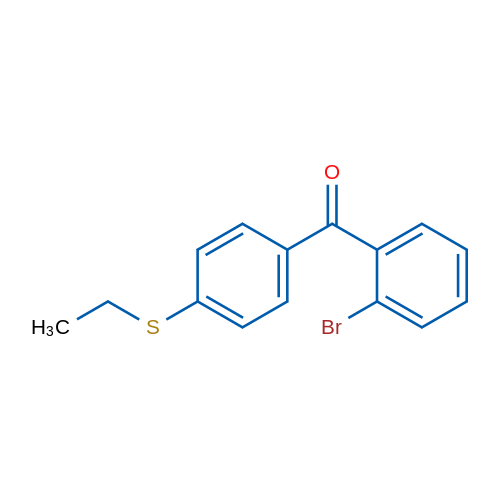 (2-Bromophenyl)(4-(ethylthio)phenyl)methanone 1g