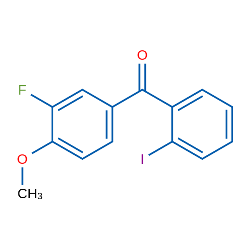 (3-Fluoro-4-methoxyphenyl)(2-iodophenyl)methanone 5g
