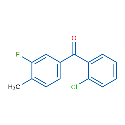 (2-Chlorophenyl)(3-fluoro-4-methylphenyl)methanone 1g