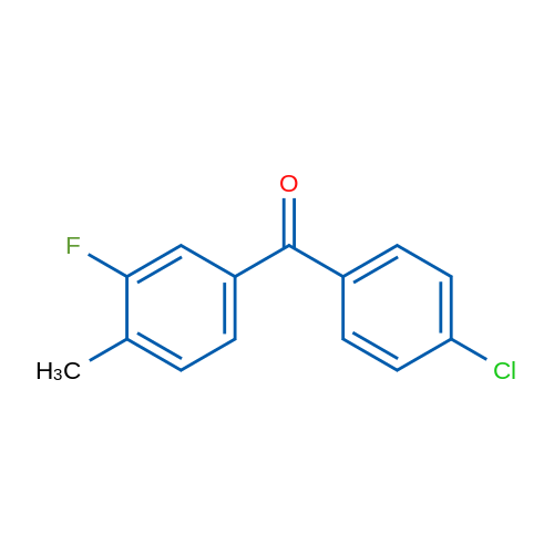 (4-Chlorophenyl)(3-fluoro-4-methylphenyl)methanone 5g