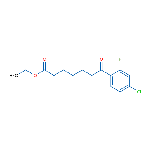 Ethyl 7-(4-chloro-2-fluorophenyl)-7-oxoheptanoate 1g