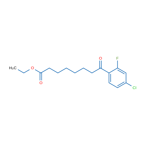 Ethyl 8-(4-chloro-2-fluorophenyl)-8-oxooctanoate 1g