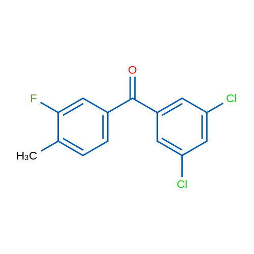 (3,5-Dichlorophenyl)(3-fluoro-4-methylphenyl)methanone 5g