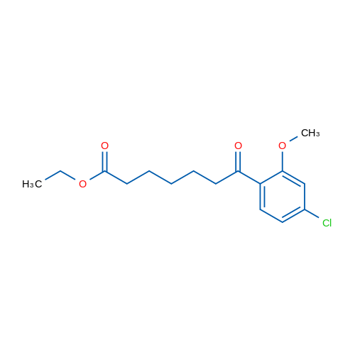Ethyl 7-(4-chloro-2-methoxyphenyl)-7-oxoheptanoate 1g