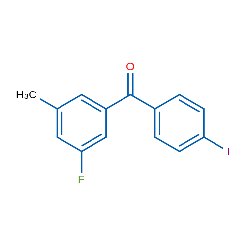 (3-Fluoro-5-methylphenyl)(4-iodophenyl)methanone 1g