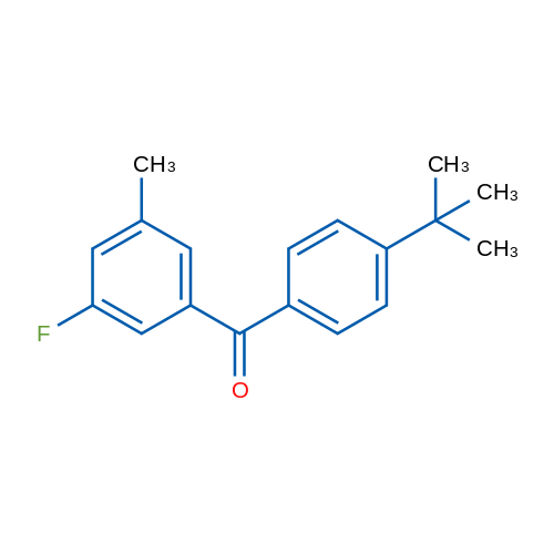 (4-(tert-Butyl)phenyl)(3-fluoro-5-methylphenyl)methanone 1g