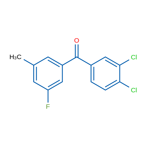 (3,4-Dichlorophenyl)(3-fluoro-5-methylphenyl)methanone 5g