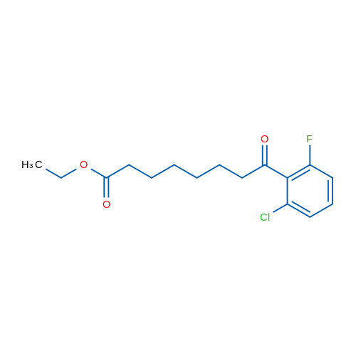 Ethyl 8-(2-chloro-6-fluorophenyl)-8-oxooctanoate 1g