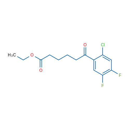Ethyl 6-(2-chloro-4,5-difluorophenyl)-6-oxohexanoate 1g