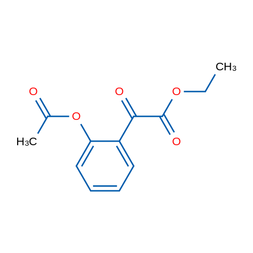 Ethyl 2-(2-acetoxyphenyl)-2-oxoacetate 1g