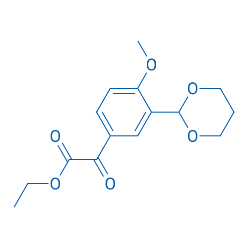 Ethyl 2-(3-(1,3-dioxan-2-yl)-4-methoxyphenyl)-2-oxoacetate 1g