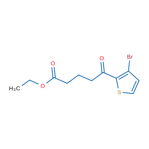 Ethyl 5-(3-bromothiophen-2-yl)-5-oxopentanoate 1g