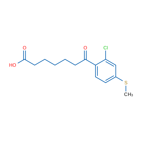 7-(2-Chloro-4-(methylthio)phenyl)-7-oxoheptanoic acid 1g