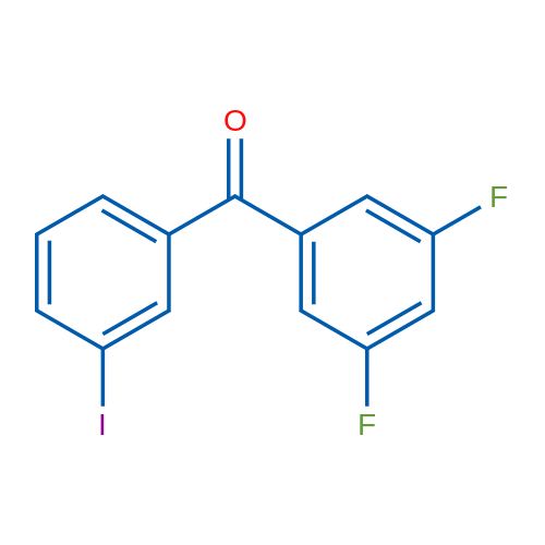 (3,5-Difluorophenyl)(3-iodophenyl)methanone 1g