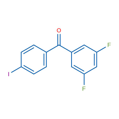 (3,5-Difluorophenyl)(4-iodophenyl)methanone 1g