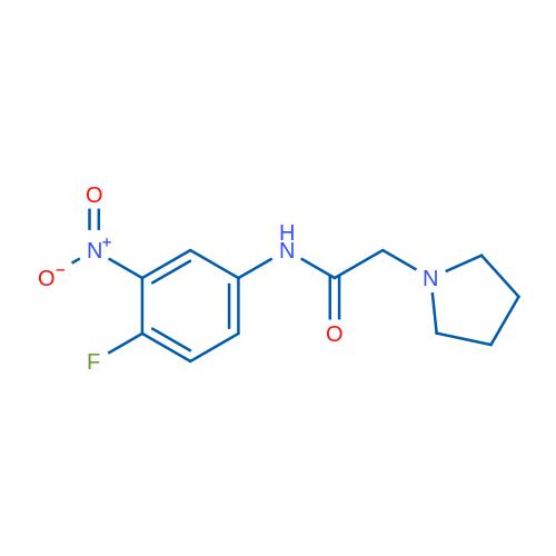 N-(4-Fluoro-3-nitrophenyl)-2-(pyrrolidin-1-yl)acetamide 5g