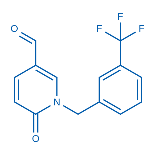 6-Oxo-1-(3-(trifluoromethyl)benzyl)-1,6-dihydropyridine-3-carbaldehyde 1g