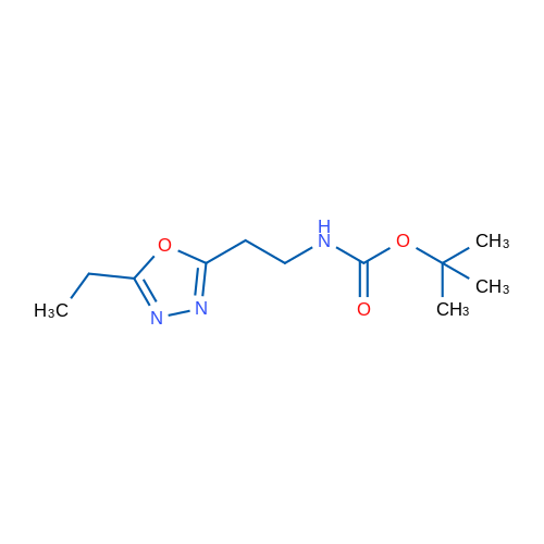 tert-Butyl (2-(5-ethyl-1,3,4-oxadiazol-2-yl)ethyl)carbamate 1g
