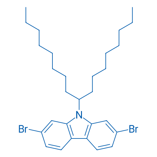 2,7-Dibromo-9-(heptadecan-9-yl)-9H-carbazole 250mg