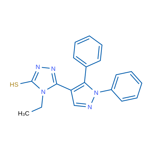 5-(1,5-Diphenyl-1H-pyrazol-4-yl)-4-ethyl-4H-1,2,4-triazole-3-thiol 1g