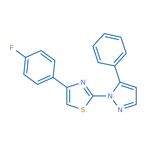 4-(4-Fluorophenyl)-2-(5-phenyl-1H-pyrazol-1-yl)-1,3-thiazole 1g