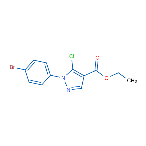 Ethyl 1-(4-bromophenyl)-5-chloro-1H-pyrazole-4-carboxylate 1g