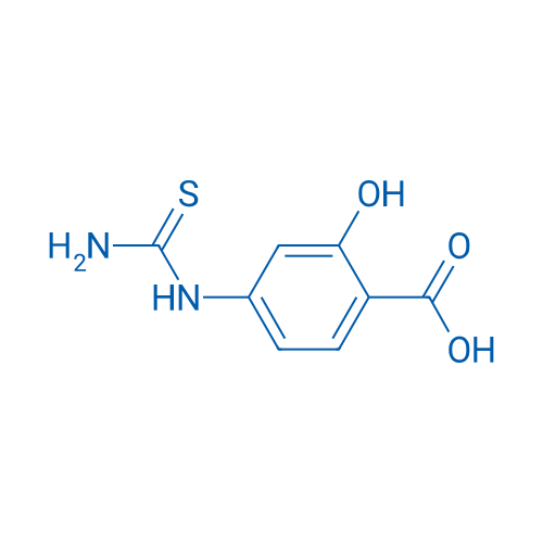 2-Hydroxy-4-thioureido-benzoic acid 1g