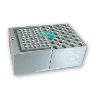 Quick-Flip™ Block, 24 x 1.5ml tubes, or 32 x 0.2ml and 14 x 0.5ml tubes