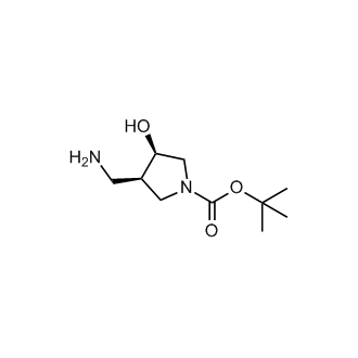 cis-tert-Butyl 3-(aminomethyl)-4-hydroxypyrrolidine-1-carboxylate