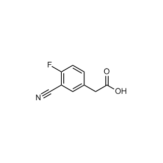 2-(3-Cyano-4-fluorophenyl)acetic acid