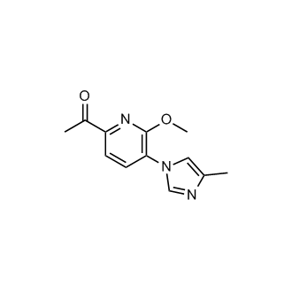 1-(6-Methoxy-5-(4-methyl-1H-imidazol-1-yl)pyridin-2-yl)ethan-1-one