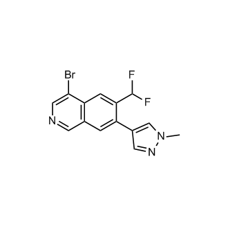 4-Bromo-6-(difluoromethyl)-7-(1-methyl-1H-pyrazol-4-yl)isoquinoline