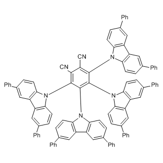 3,4,5,6-tetrakis(3,6-diphenylcarbazol-9-yl)- 1,2-dicyanobenzene