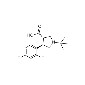 (3S,4R)-1-(tert-Butyl)-4-(2,4-difluorophenyl)pyrrolidine-3-carboxylic acid
