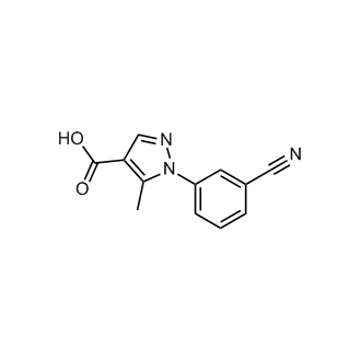1-(3-cyanophenyl)-5-methyl-1H-pyrazole-4-carboxylic acid